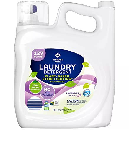 Member's Mark Plant Based Liquid Laundry Detergent, Lavender 196 Fl Oz, 127 Load - Bellso